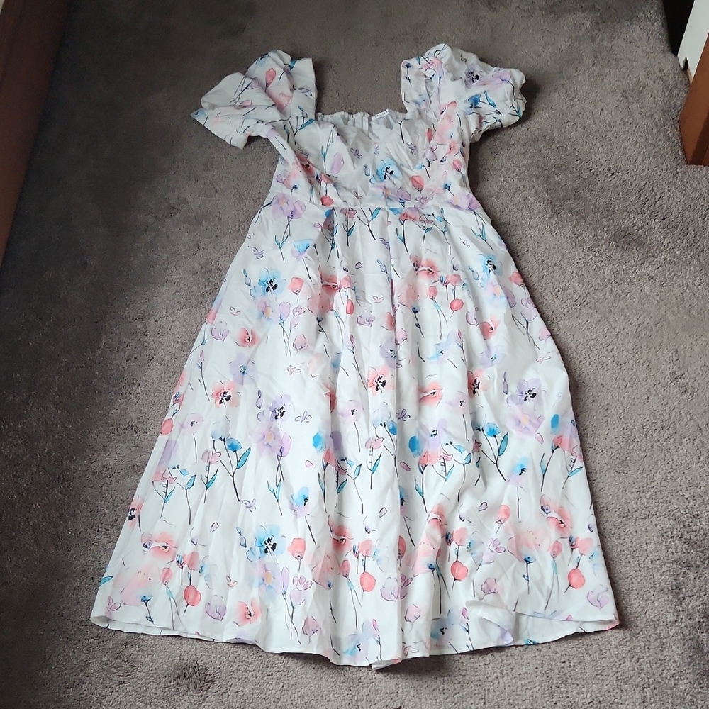 Cathsnna Floral Dress SIZE L